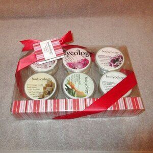 Bodycology Body Butter 6 Piece Gift Set 6 - 2.47 oz Shea Cherry Sweet Sugar NEW